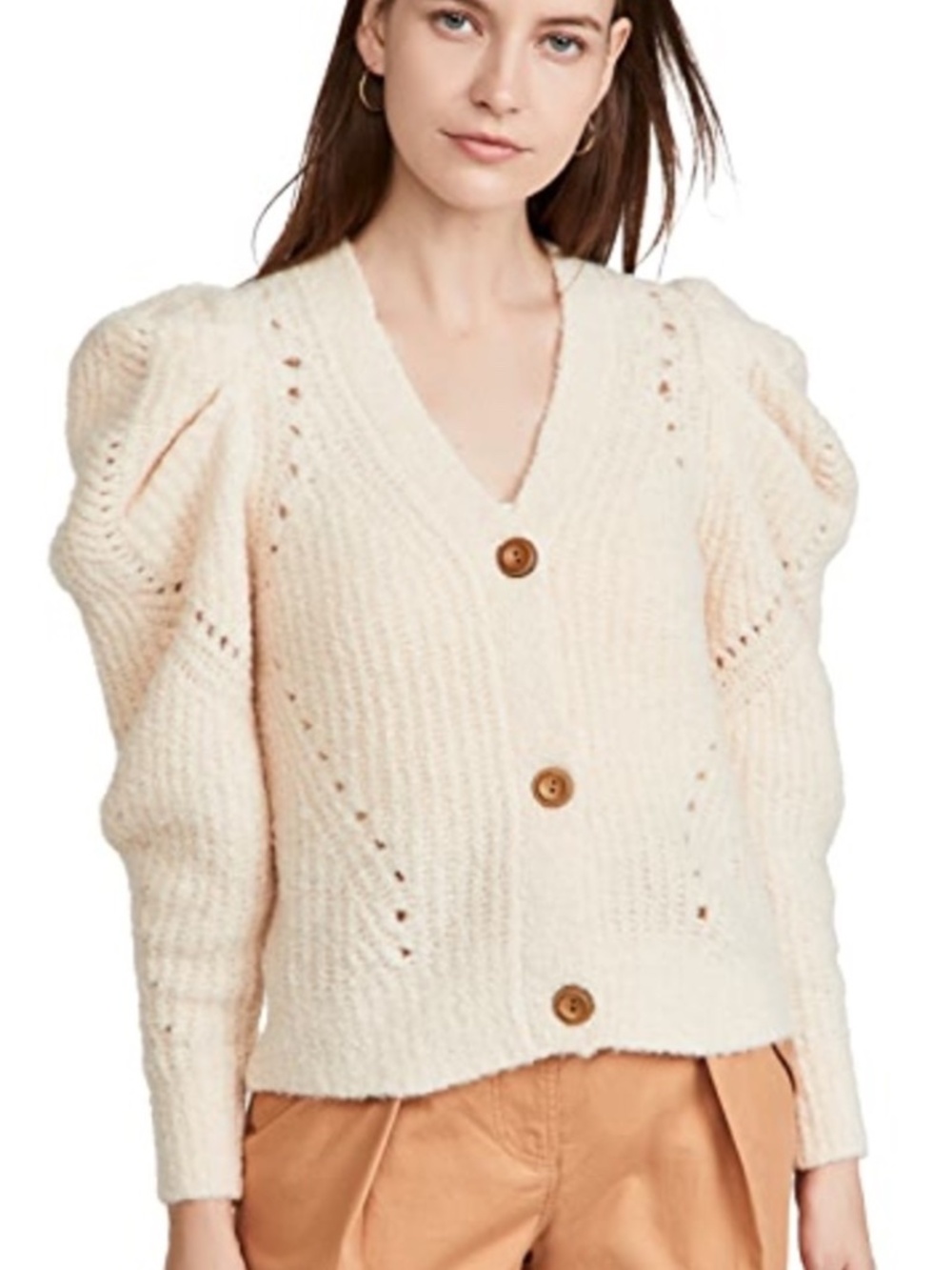 Ulla Johnson Emmy Cardigan in Ivory Size S - Picture 3 of 9